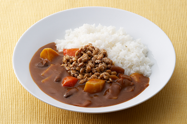 ちょっぴりアレンジ 納豆カレー