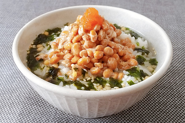 もみじおろしだれ納豆お茶漬け