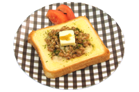 あおさのり納豆和風トースト
