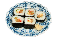 本わさび納豆の太巻き寿司
