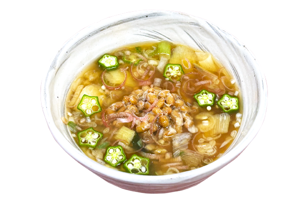 オクラ納豆味噌汁